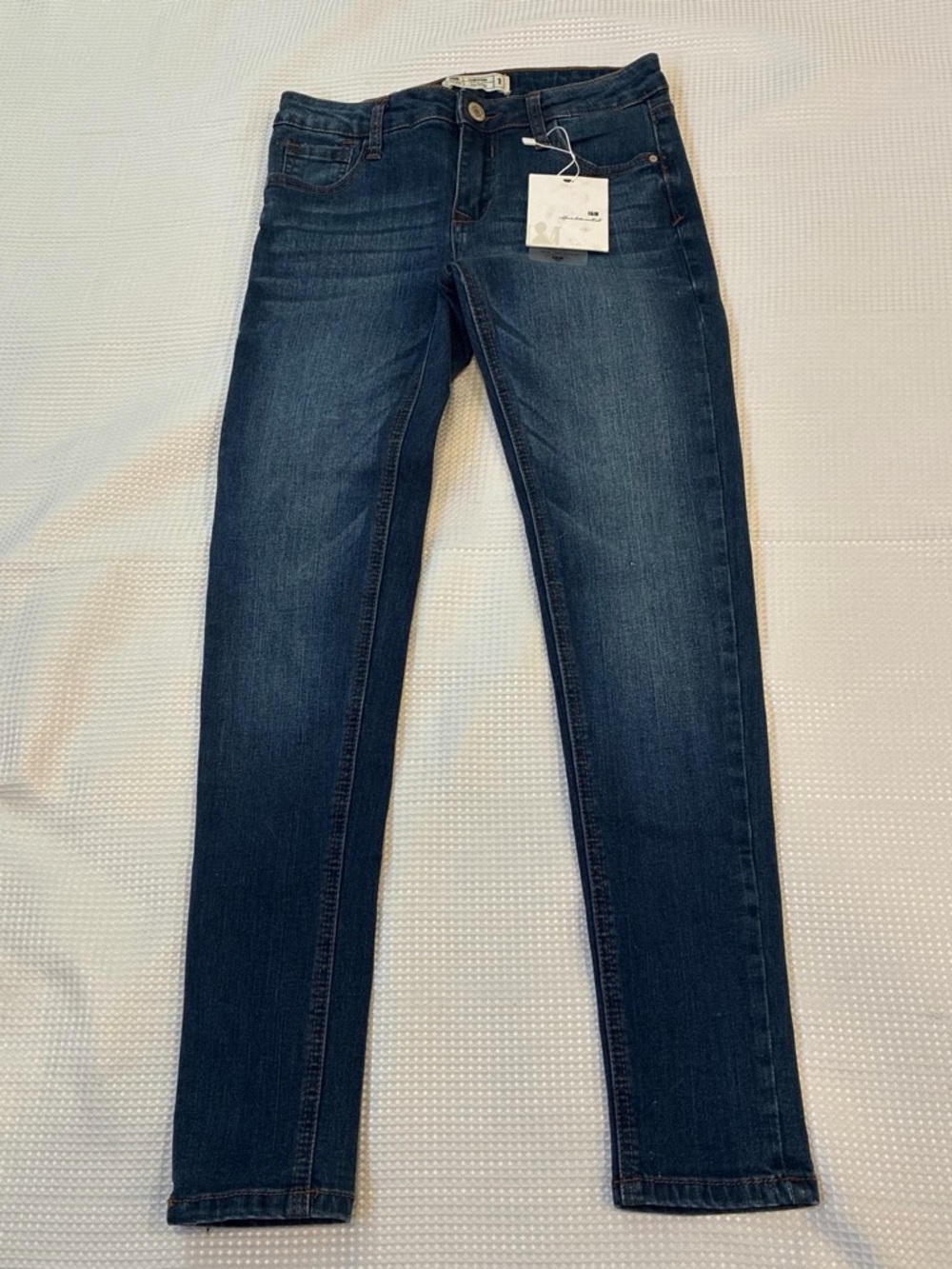 I & M Dark Blue Mid-Rise Erin Skinny Jeans barbecue festival summer beach
